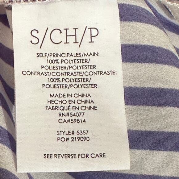 Cabi Hi-Low Floral Striped Tunic Sleeveless Small - Picture 10 of 11